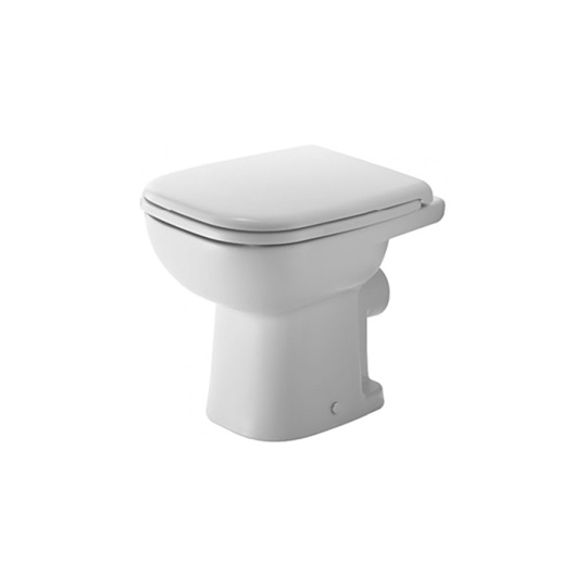 Duravit D-Code álló WC csésze, síköblítésű, hátsó kifolyású, fehér
