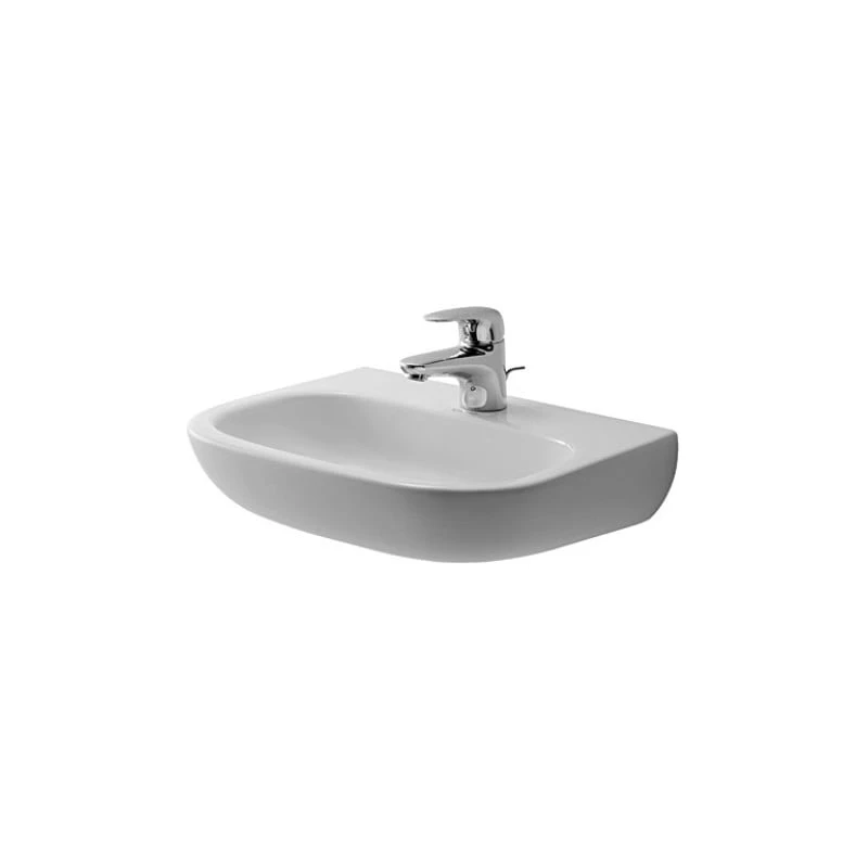 Duravit D-Code kézmosó 45 x 34 cm, túlfolyó nélkül, 1 csaplyukkal
