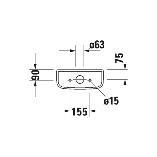 Duravit D-Code monoblokk WC tartály, vízbekötés oldalt, fehér