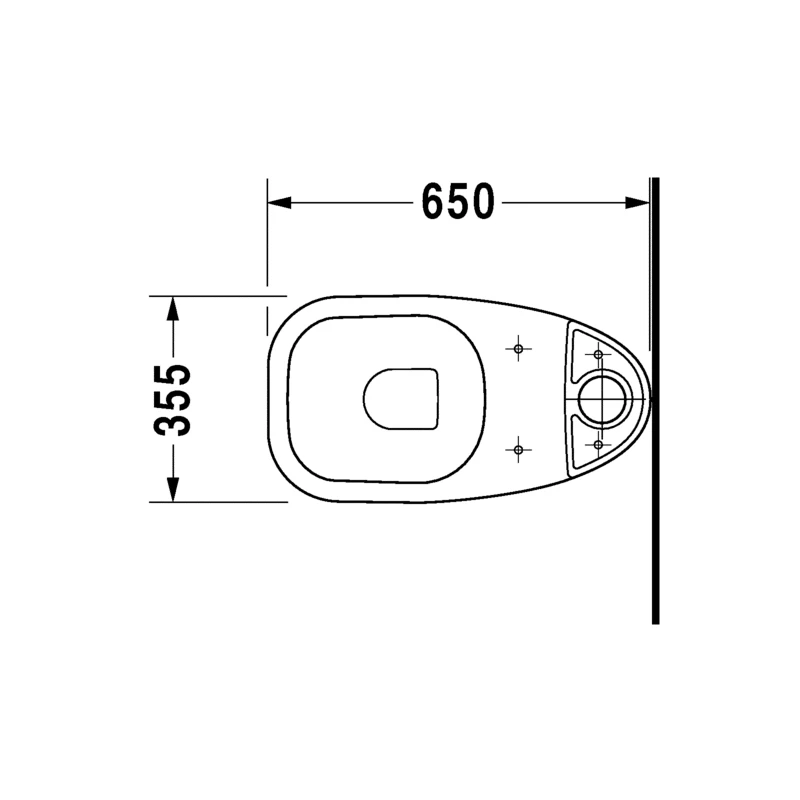 Duravit D-Code monoblokk WC csésze, mélyöblítésű, alsó kifolyású, fehér