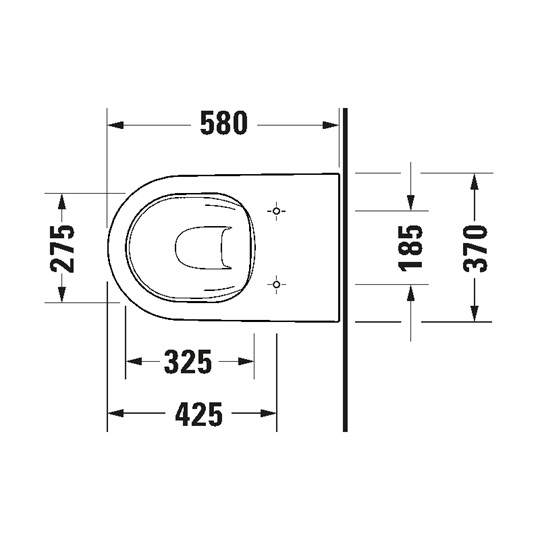 Duravit D-Neo álló wc csésze Rimless