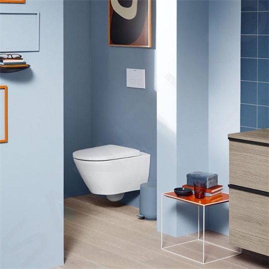 Duravit D-Neo fali-wc kombipack, Rimless, mélyöblítésű, 540x370 mm, Soft-Close wc-ülőke, nemesacél zsanérok