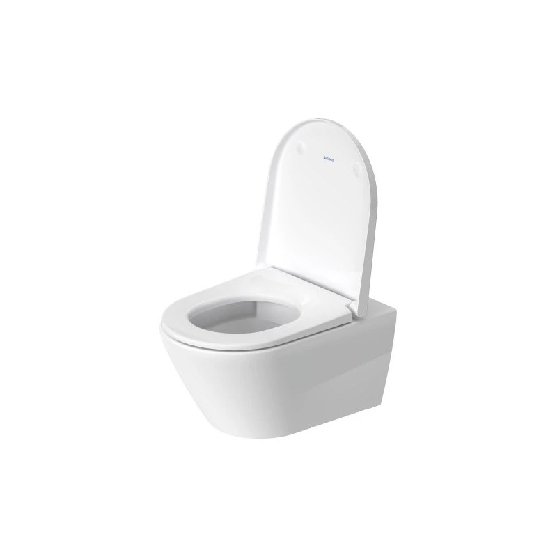 Duravit D-Neo fali-wc kombipack, Rimless, mélyöblítésű, 540x370 mm, Soft-Close wc-ülőke, nemesacél zsanérok