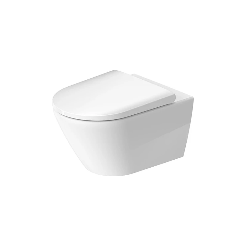 Duravit D-Neo fali-wc kombipack, Rimless, mélyöblítésű, 540x370 mm, Soft-Close wc-ülőke, nemesacél zsanérok