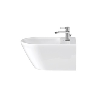 Duravit D-Neo fali bidé túlfolyóval, csaplyukpaddal, Durafix rögzítéssel, 370x540mm