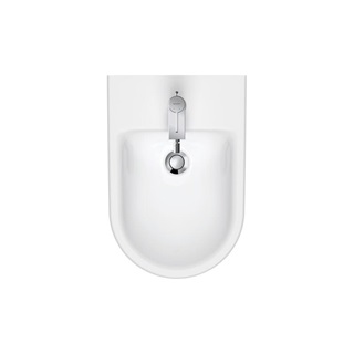 Duravit D-Neo fali bidé túlfolyóval, csaplyukpaddal, Durafix rögzítéssel, 370x540mm