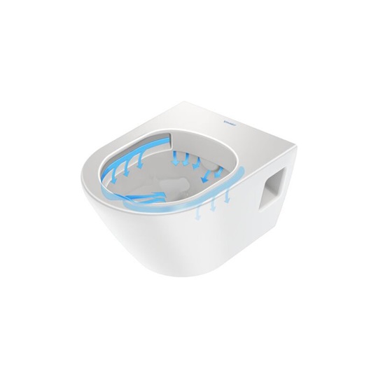 Duravit D-Neo fali kompakt wc, Rimless, mélyöblítésű, 480 mm