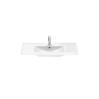 Duravit D-Neo kerámia mosdó, bútorral aláépíthető, 1005x480mm, csaplyukkal, túlfolyóval, 2 oldalt pakoló, fehér