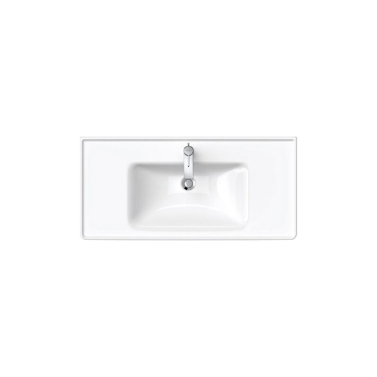 Duravit D-Neo kerámia mosdó, bútorral aláépíthető, 1005x480mm, csaplyukkal, túlfolyóval, 2 oldalt pakoló, fehér