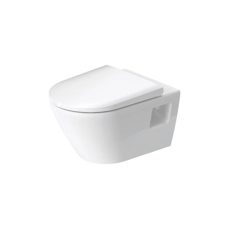 Duravit D-Neo öblítőperem nélküli fali WC csésze, fehér