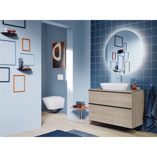 Duravit D-Neo pultra építhető kerámia mosdó 600*400*120mm, túlfolyó és csaplyuk nélkül, fehér