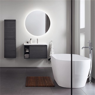 Duravit D-Neo szabadonálló fürdőkád, speciális le-és túlfolyóval, DuraSolid, 1600x750mm, fehér