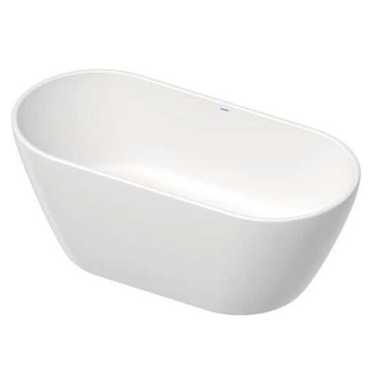 Duravit D-Neo szabadonálló fürdőkád, speciális le-és túlfolyóval, DuraSolid, 1600x750mm, fehér