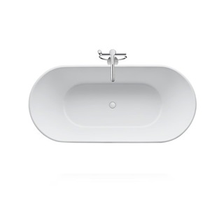 Duravit D-Neo szabadonálló fürdőkád, speciális le-és túlfolyóval, DuraSolid, 1600x750mm, fehér