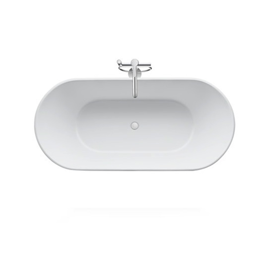 Duravit D-Neo szabadonálló fürdőkád, speciális le-és túlfolyóval, DuraSolid, 1600x750mm, fehér