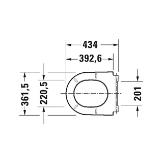 Duravit D-Neo wc-ülőke, nemesacél zsanérral, Soft-Close