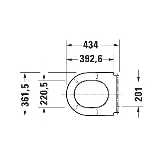 Duravit D-Neo wc-ülőke, nemesacél zsanérral, Soft-Close