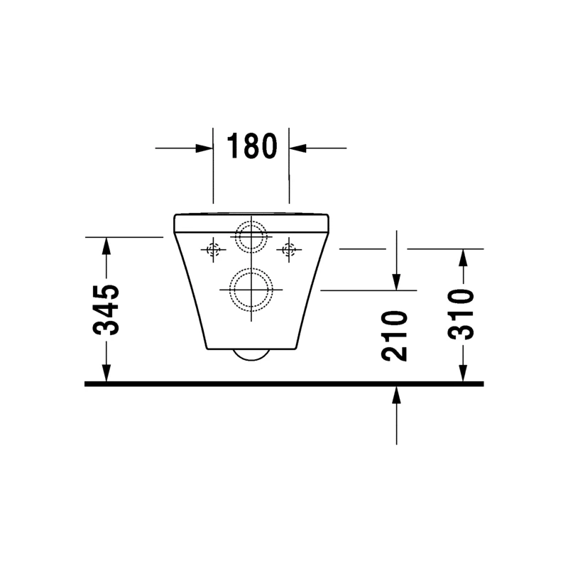 Duravit Durastyle WC csésze fali Rimless 37*54 