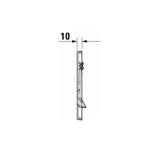 Duravit Durasystem A1 nyomólap fehér, műanyag, 217x146,5 mm, kétmennyiséges öblítéshez (installációs keret,szerelékek)