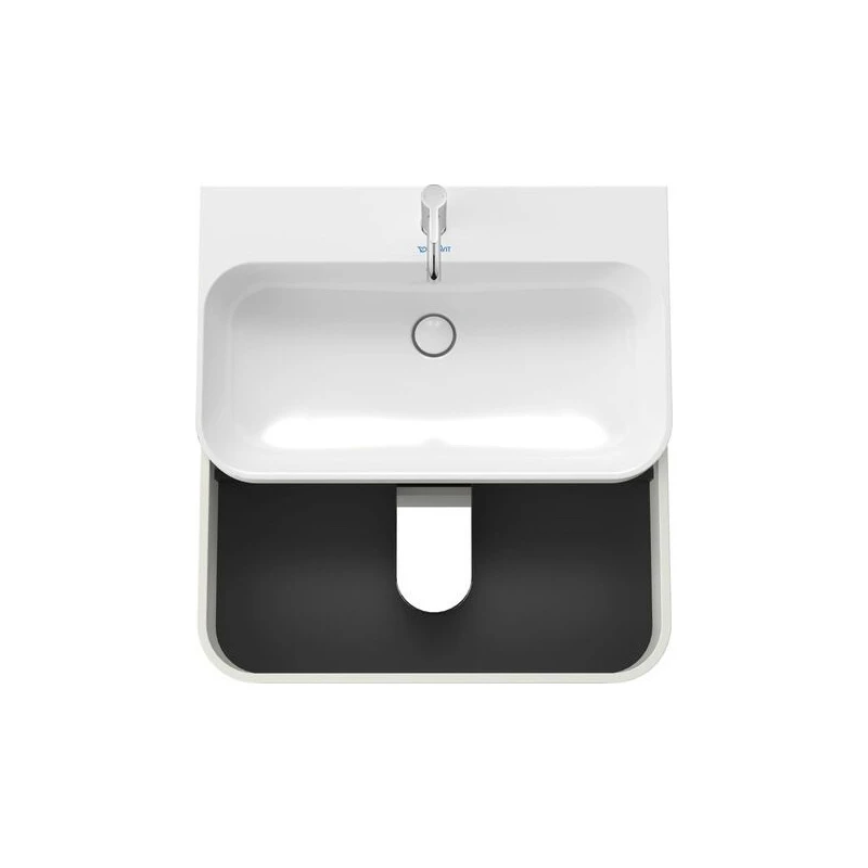 Duravit Happy D.2 Plus alsószekrény C-Bonded mosdóval, 775x490 mm, szifonnal, 2 fiókos, mediterrán tölgy