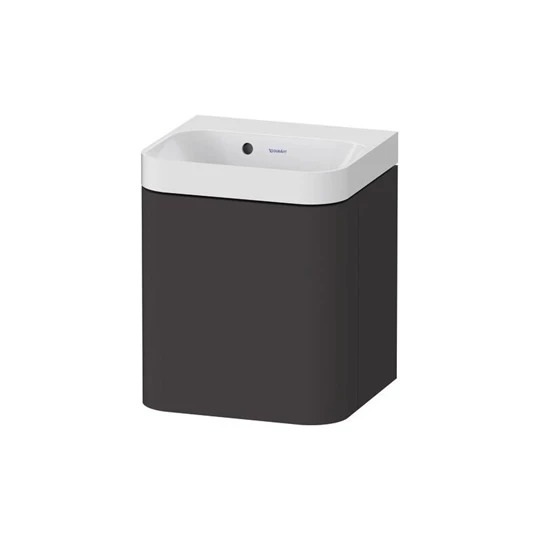 Duravit Happy D.2 Plus  falon függő alsószekrény(c-shapped) mosdóval 400*360*480mm, kerámia lefolyó szeleppel