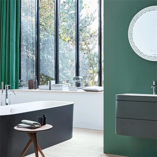 Duravit Happy D.2 Plus  falon függő alsószekrény(c-shapped) mosdóval 400*360*480mm, kerámia lefolyó szeleppel