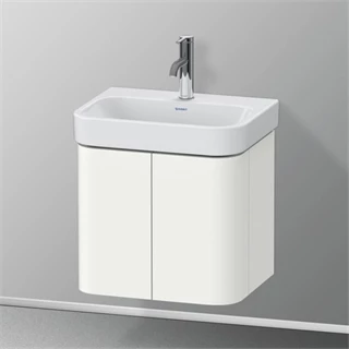 Duravit Happy D.2 Plus mosdó alá építhető alsószekrény, két ajtós, falon függő, fehér szatén matt laquer ( 071050-hez)