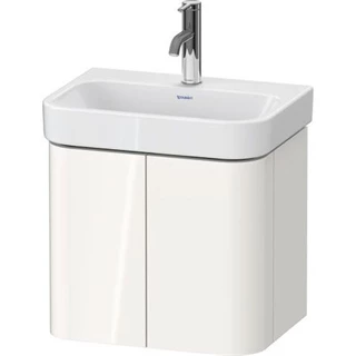 Duravit Happy D.2 Plus mosdó alá építhető alsószekrény, két ajtós, falon függő, fehér szatén matt laquer ( 071050-hez)