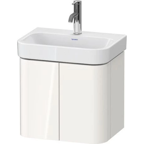 Duravit Happy D.2 Plus mosdó alá építhető alsószekrény, két ajtós, falon függő, fehér szatén matt laquer ( 071050-hez)