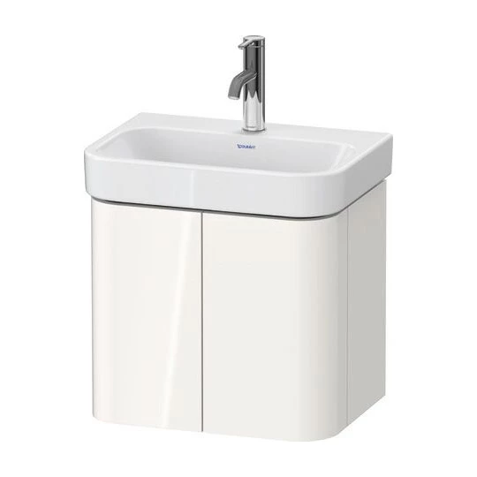 Duravit Happy D.2 Plus mosdó alá építhető alsószekrény, két ajtós, falon függő, fehér szatén matt laquer ( 071050-hez)