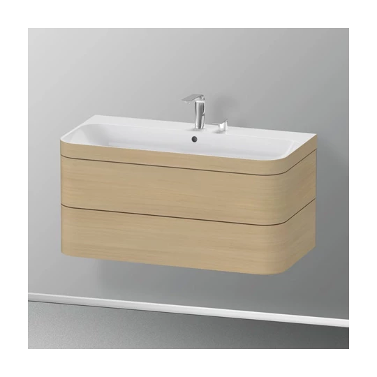 Duravit Happy D.2 Plus mosdó alá építhető két fiókos függő szekrény 975*490mm, c-bonded mosdóval(2 csaplyukas)