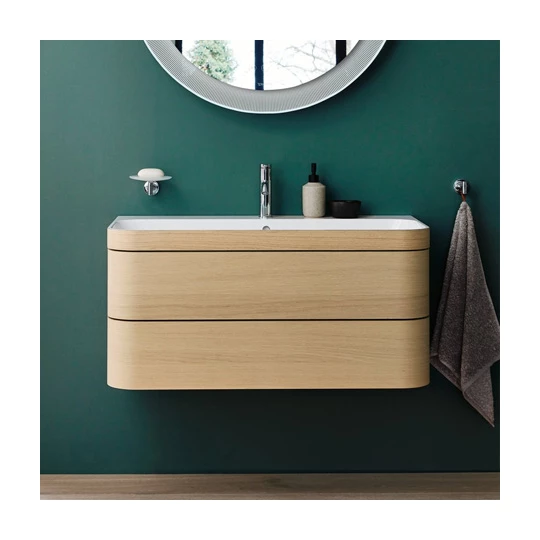 Duravit Happy D.2 Plus mosdó alá építhető két fiókos függő szekrény 975*490mm, c-bonded mosdóval (1 csaplyukas)