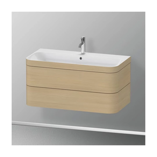 Duravit Happy D.2 Plus mosdó alá építhető két fiókos függő szekrény 975*490mm, c-bonded mosdóval (1 csaplyukas)