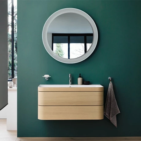 Duravit Happy D.2 Plus mosdó alá építhető két fiókos függő szekrény 975*490mm, c-bonded mosdóval (1 csaplyukas)