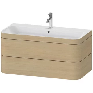 Duravit Happy D.2 Plus mosdó alá építhető két fiókos függő szekrény 975*490mm, c-bonded mosdóval (1 csaplyukas)