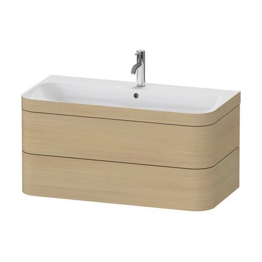 Duravit Happy D.2 Plus mosdó alá építhető két fiókos függő szekrény 975*490mm, c-bonded mosdóval (1 csaplyukas)
