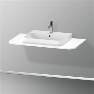 Duravit Happy D.2 Plus mosdópult alsóbútorhoz 1000*550*16mm, egy kivágással középen, matt fehér szatén lakkozott felület