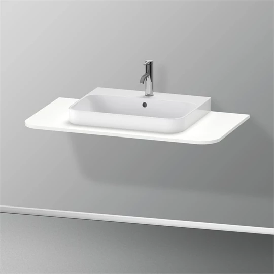 Duravit Happy D.2 Plus mosdópult alsóbútorhoz 1000*550*16mm, egy kivágással középen, matt fehér szatén lakkozott felület