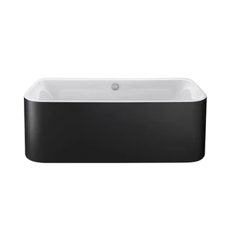 Duravit Happy D.2 Plus szabadonálló kád akril előlappal és állvánnyal, 1800x800x460 mm/170 l, szuper matt grafit 