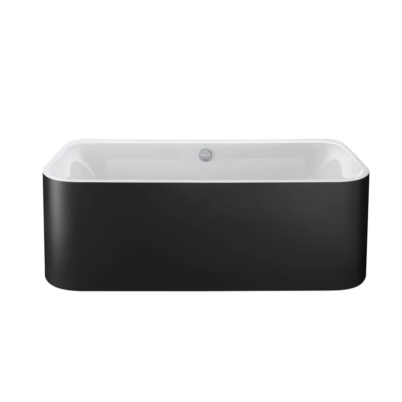 Duravit Happy D.2 Plus szabadonálló kád akril előlappal és állvánnyal, 1800x800x460 mm/170 l, szuper matt grafit 