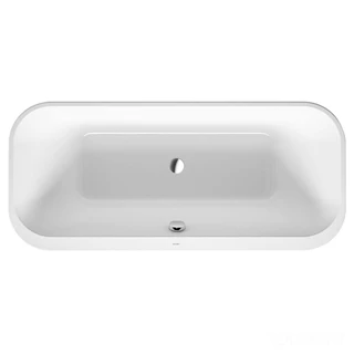 Duravit Happy D.2 Plus szabadonálló kád akril előlappal és állvánnyal, 1800x800x460 mm/170 l, szuper matt grafit 
