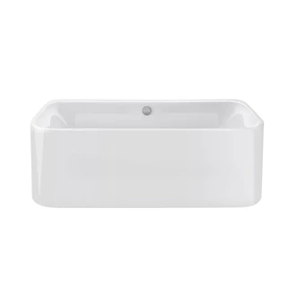 Duravit Happy D.2 Plus térben álló fehér akril kád 1800*800*600mm, fehér előlappal, állvánnyal, lefolyó középen