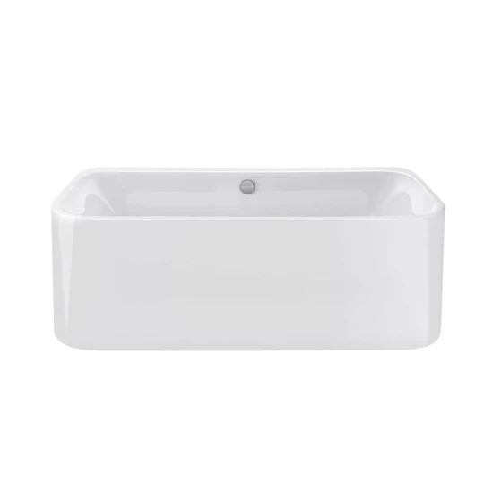 Duravit Happy D.2 Plus térben álló fehér akril kád 1800*800*600mm, fehér előlappal, állvánnyal, lefolyó középen