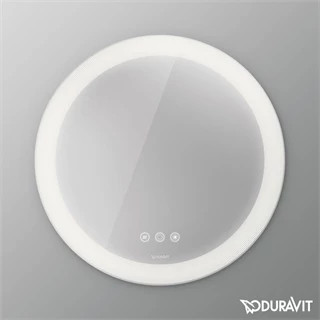 Duravit Happy D.2 Plus tükör LED világítással, ikonos változat, 70cm, kerek
