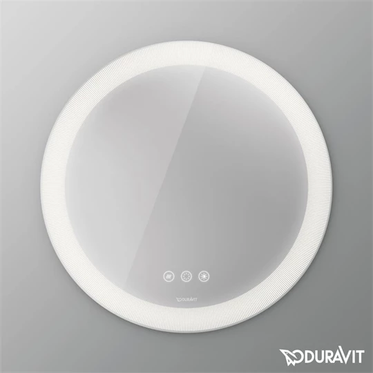Duravit Happy D.2 Plus tükör LED világítással, ikonos változat, 70cm, kerek