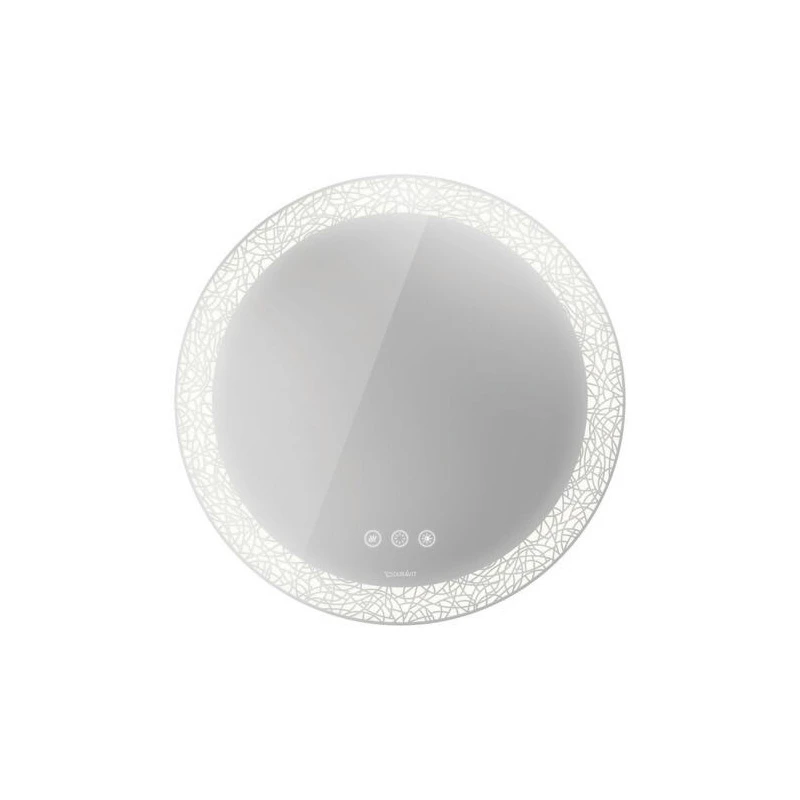 Duravit Happy D.2 Plus tükör LED világítással, ikonos változat, 70cm, kerek