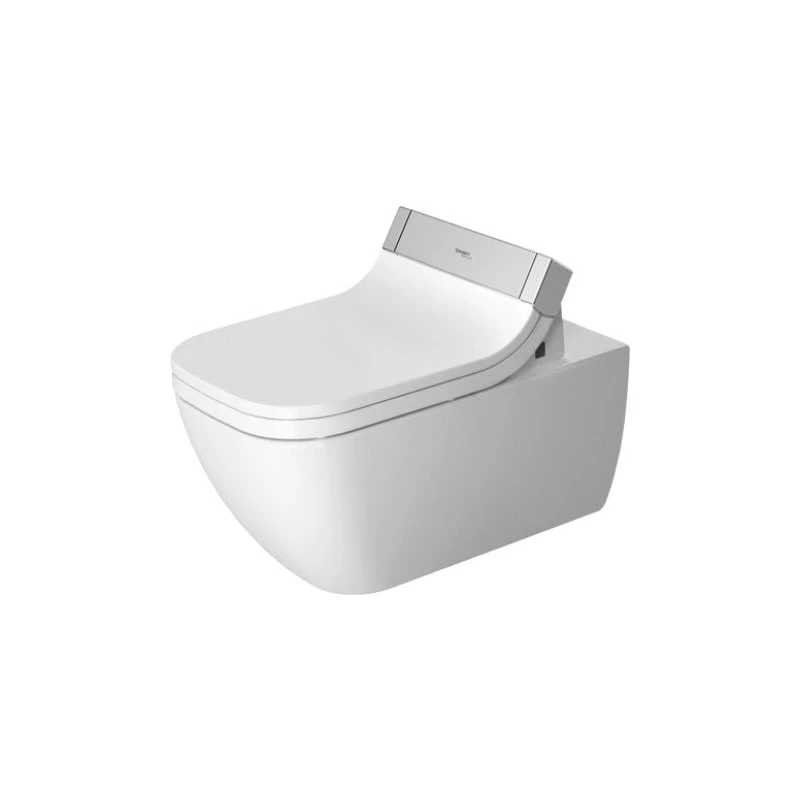 Duravit Happy D.2 fali WC csésze Sensowashoz, Rimless, mélyöblítésű, 365x620