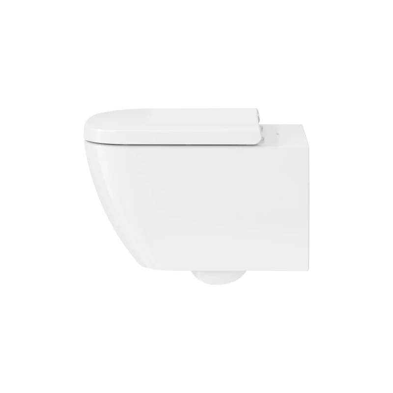 Duravit Happy D.2 fali WC csésze, mélyöblítésű, Rimless - öblítőperem nélküli, 365x540 mm, Wondergliss bevonattal