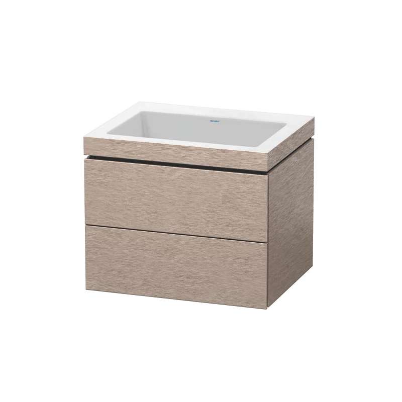 Duravit L-Cube c-bonded alsószekrény, Vero Air mosdóval 800x480x500 mm, kasmír tölgy szín