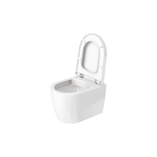 Duravit Me By Starck fali compact WC csésze, Rimless, mélyöblítésű, 370x480 mm